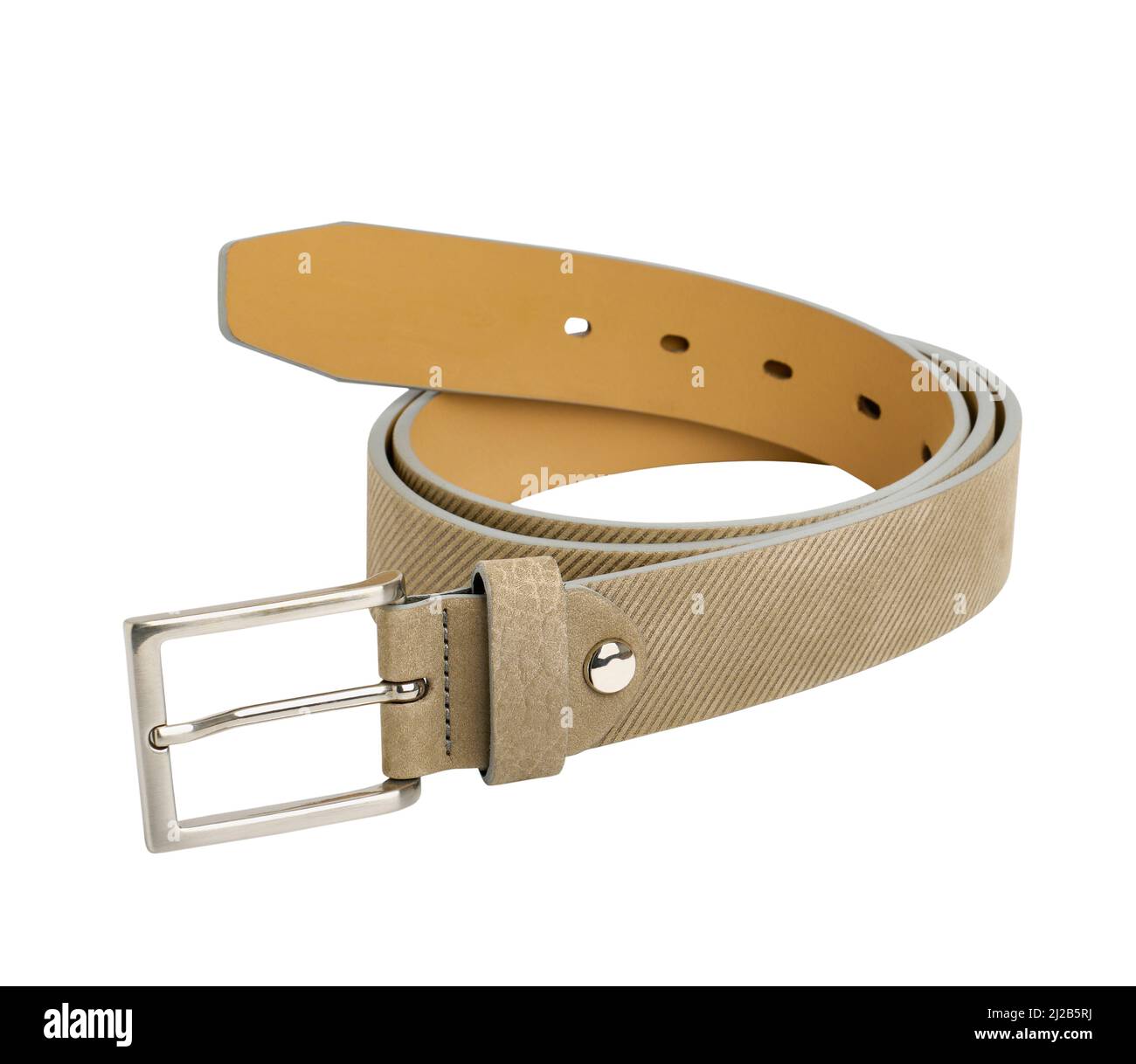 Trot Beige Leather Belt main image 1