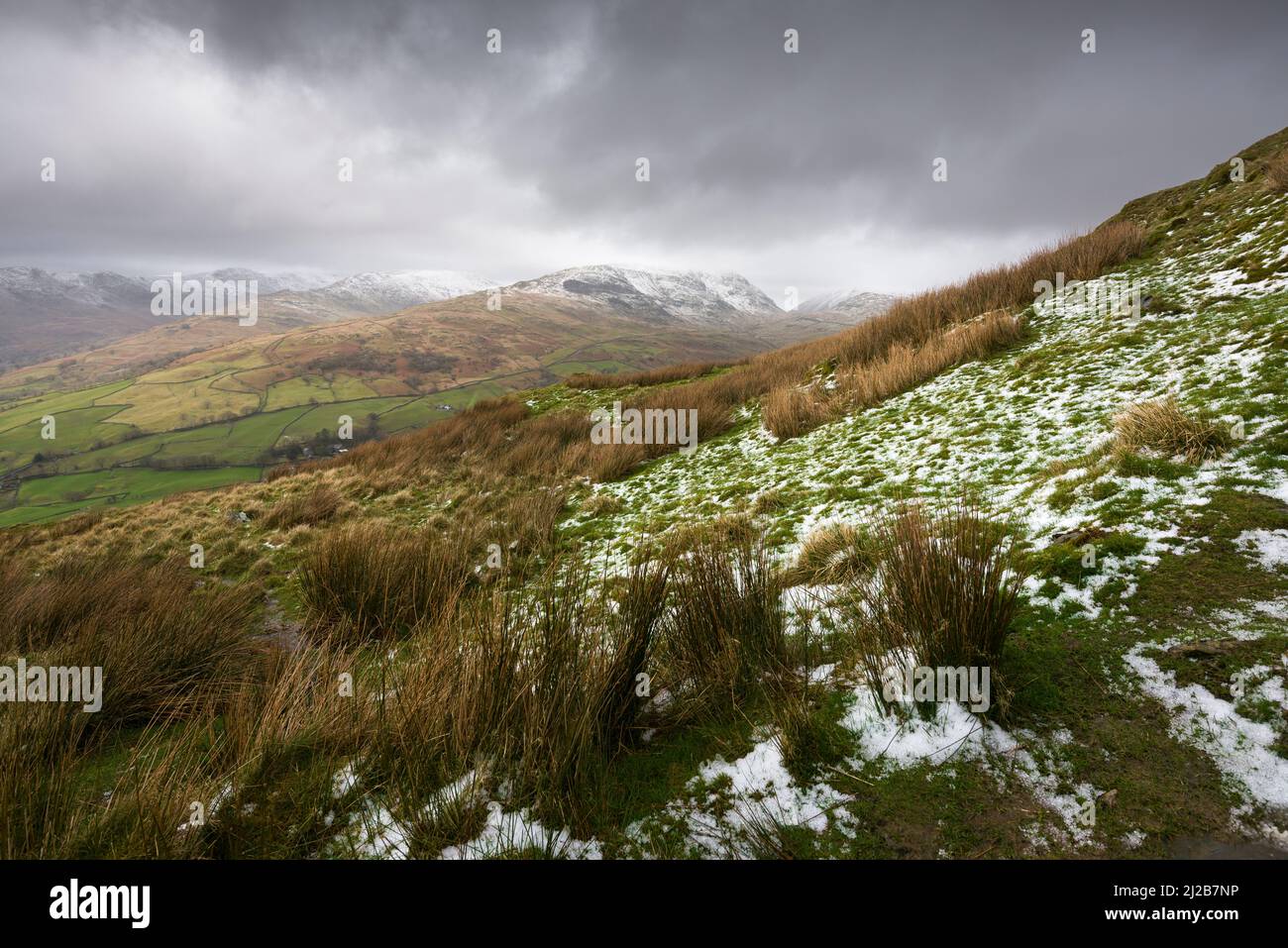 Scandale Fell from the western slope of Wansfell in the Lake District National Park, Cumbria, England. Stock Photo