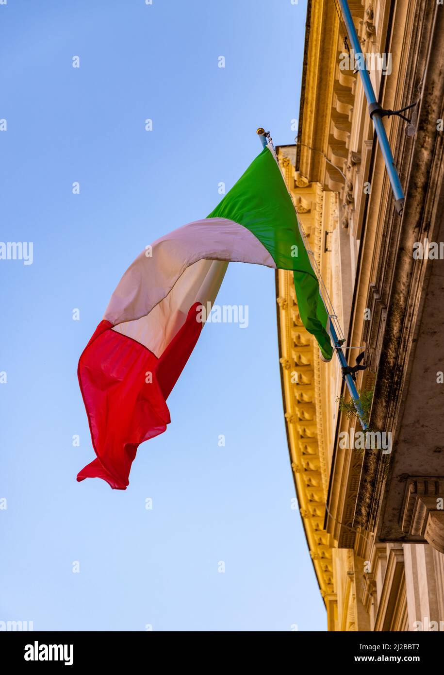 A picture of an Italian flag Stock Photo - Alamy