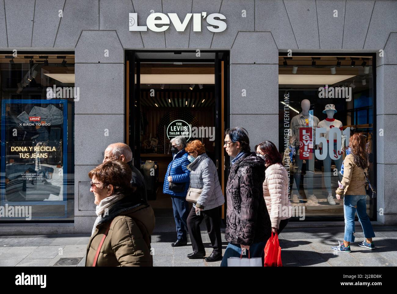 American clothing company brand Levi´s store seen in Hong Kong shopping  mall Stock Photo - Alamy