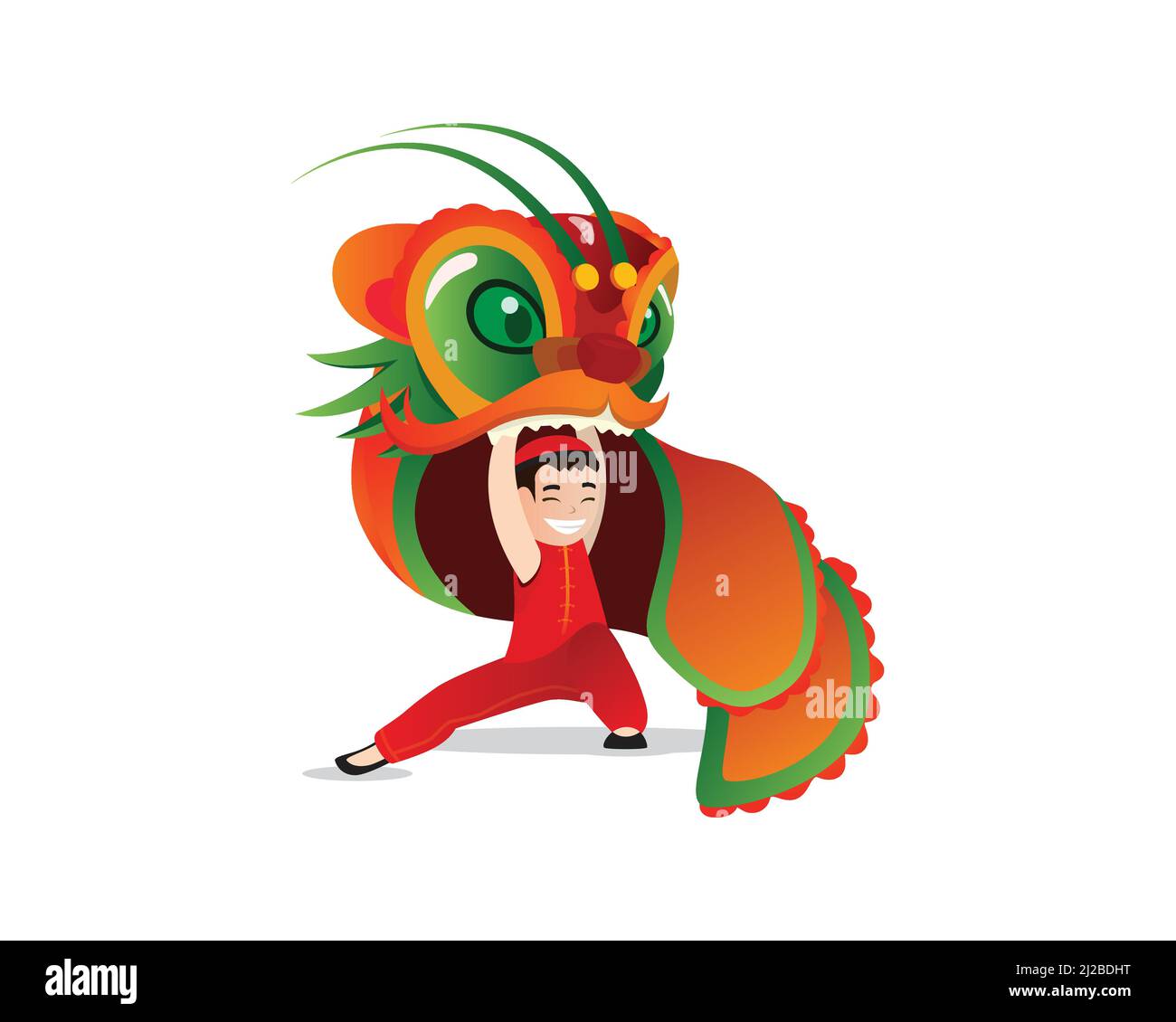 Lion Dance and Chinese New Year Stock Vector