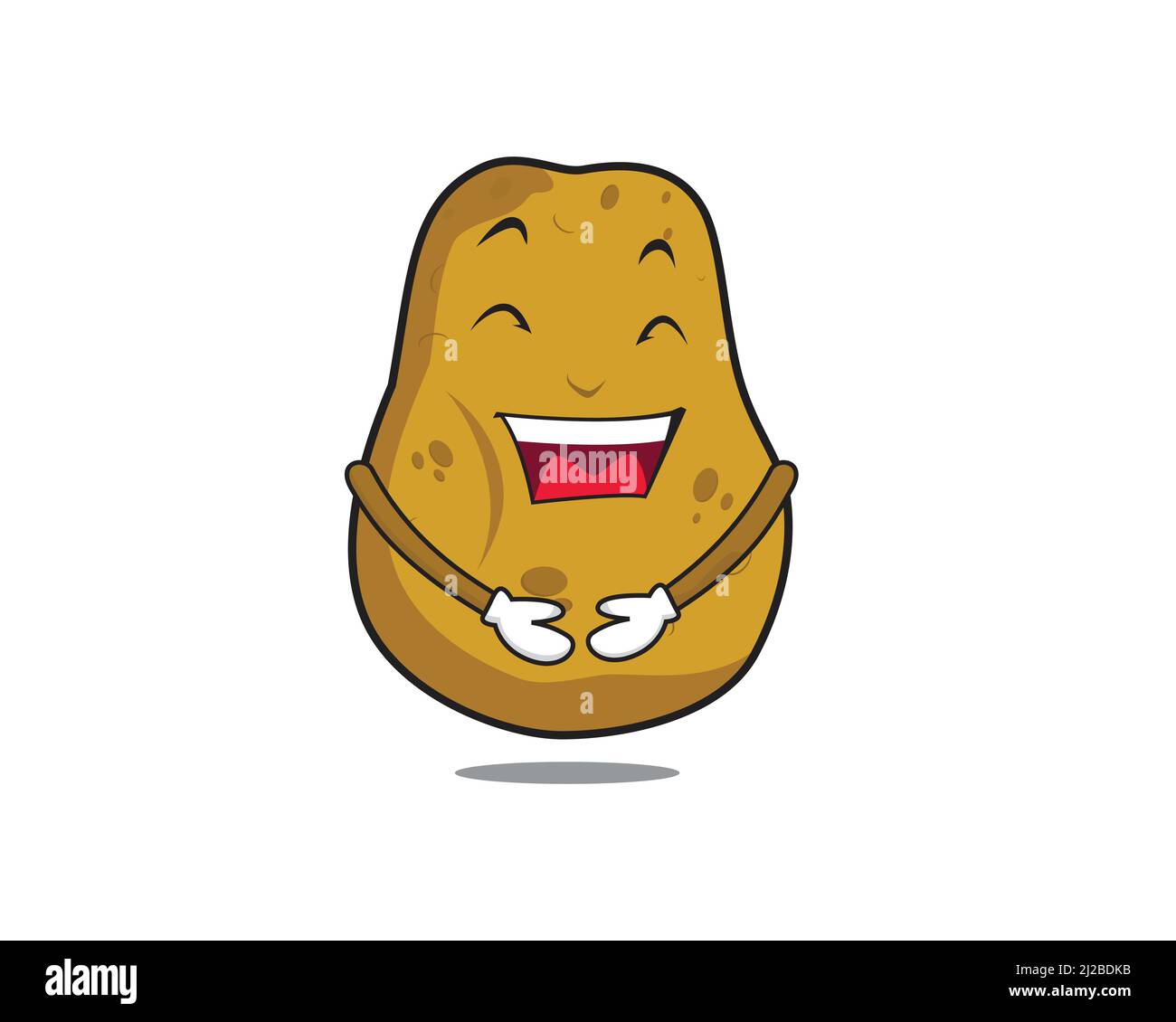 Joyful And Happy Potato Character Stock Vector Image And Art Alamy 8028