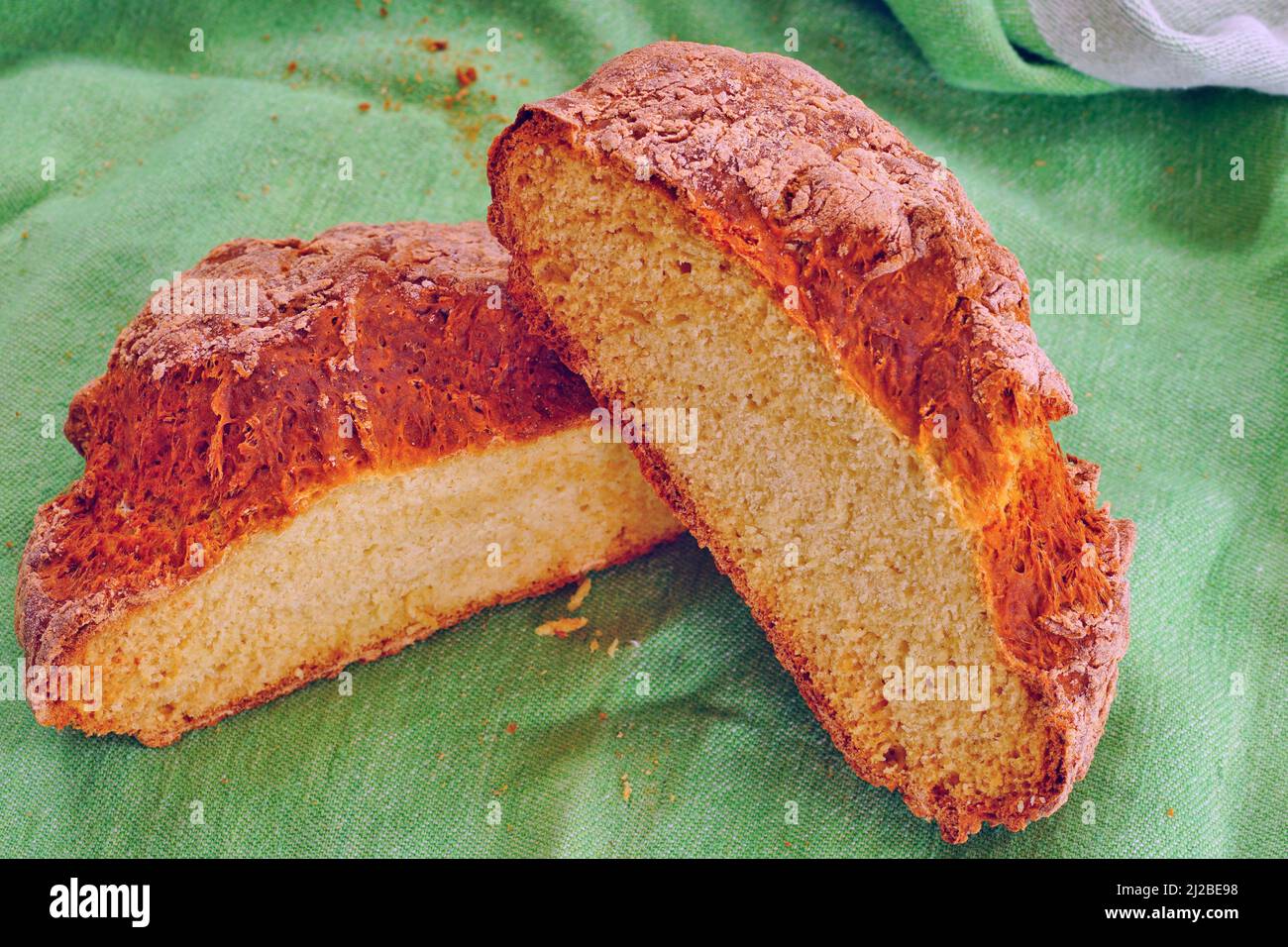 Homemade loaf of Irish soda bread Stock Photo Alamy