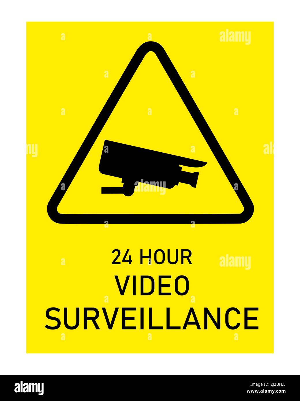 6 Pack WARNING 24 Hour VIDEO SURVEILLANCE Security Alarm Decal Stickers FS030 