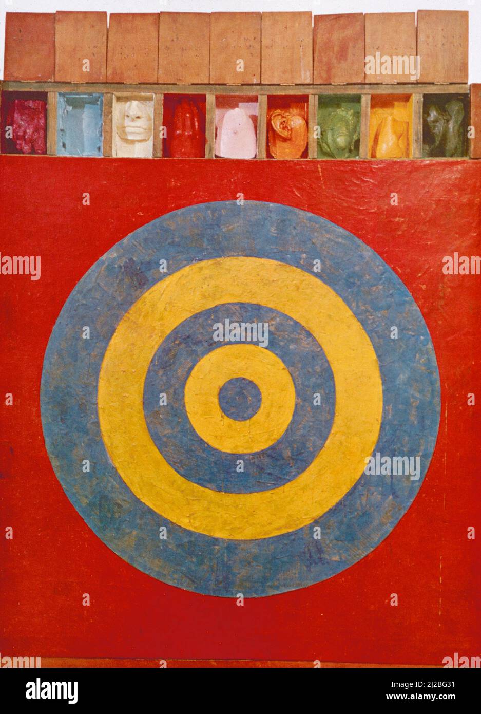 Target with Four Faces, Artwork by American artist Jasper Johns, 1955 Stock Photo