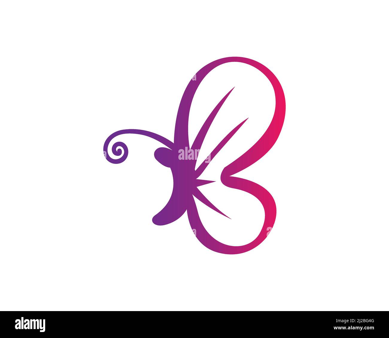 Flying butterfly silhouette hi-res stock photography and images - Alamy