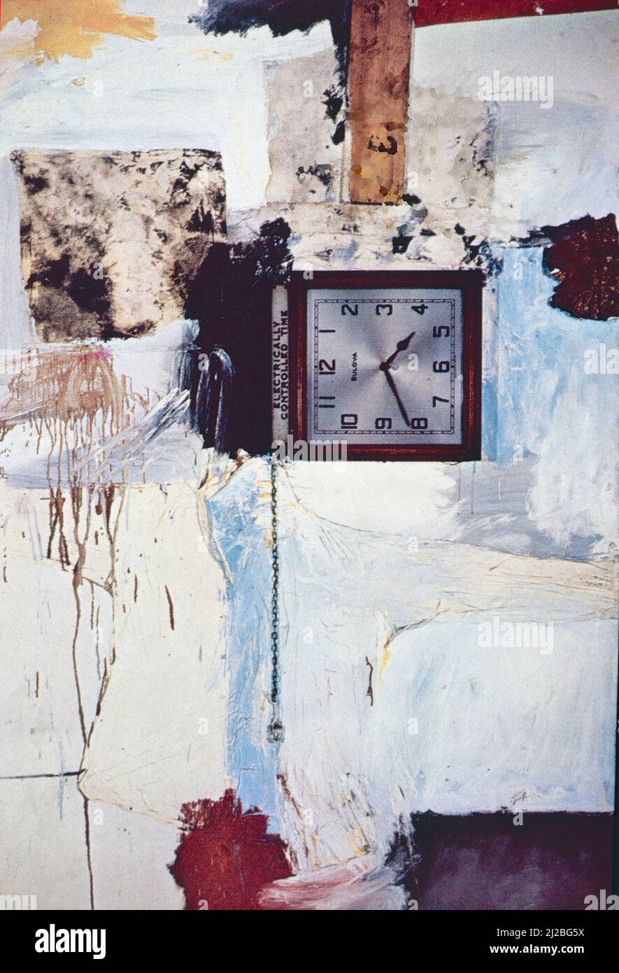Third Time Painting, Artwork by American artist Robert Rauschenberg, 1961 Stock Photo