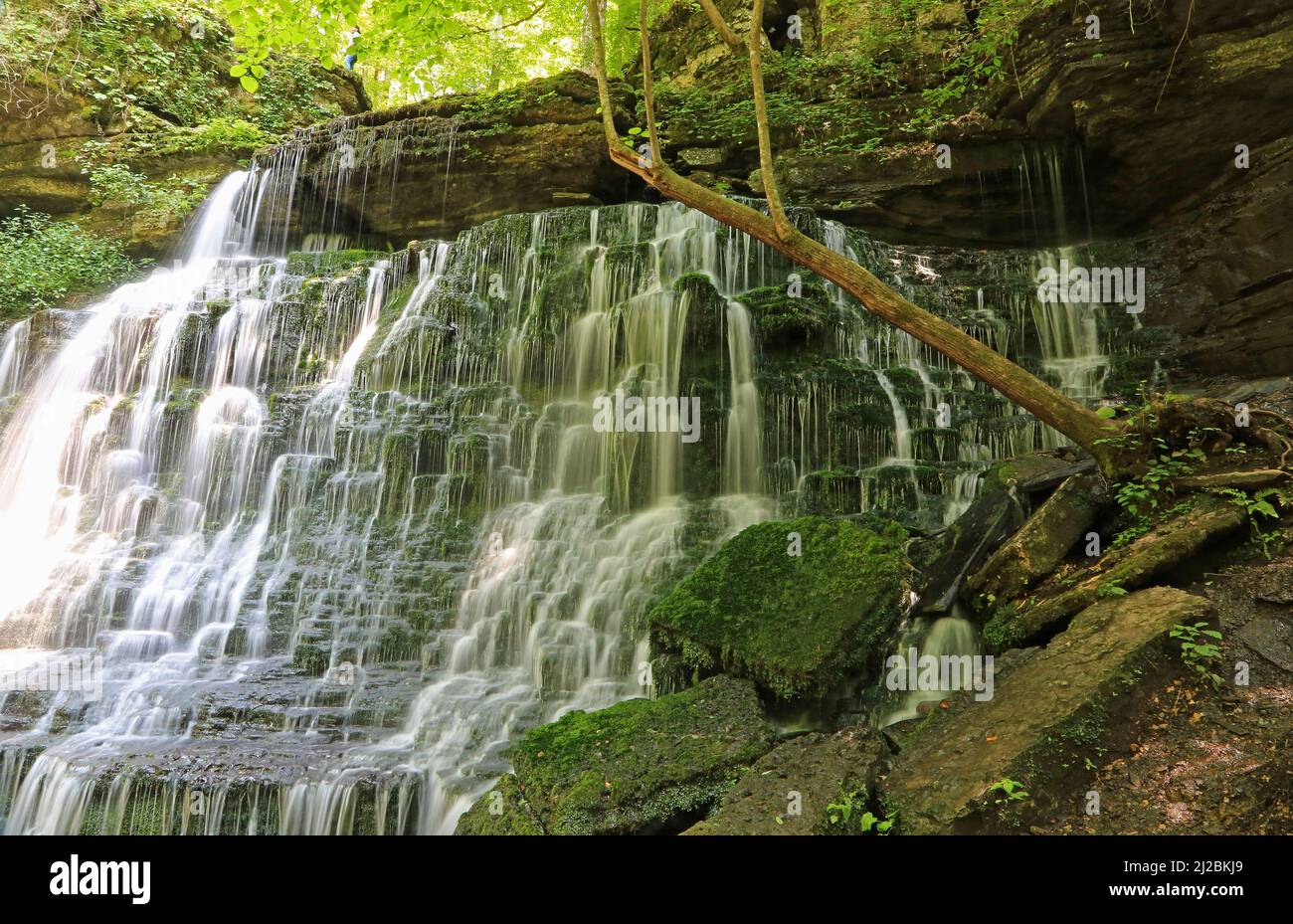 Romantic Busby Falls, Tennessee Stock Photo