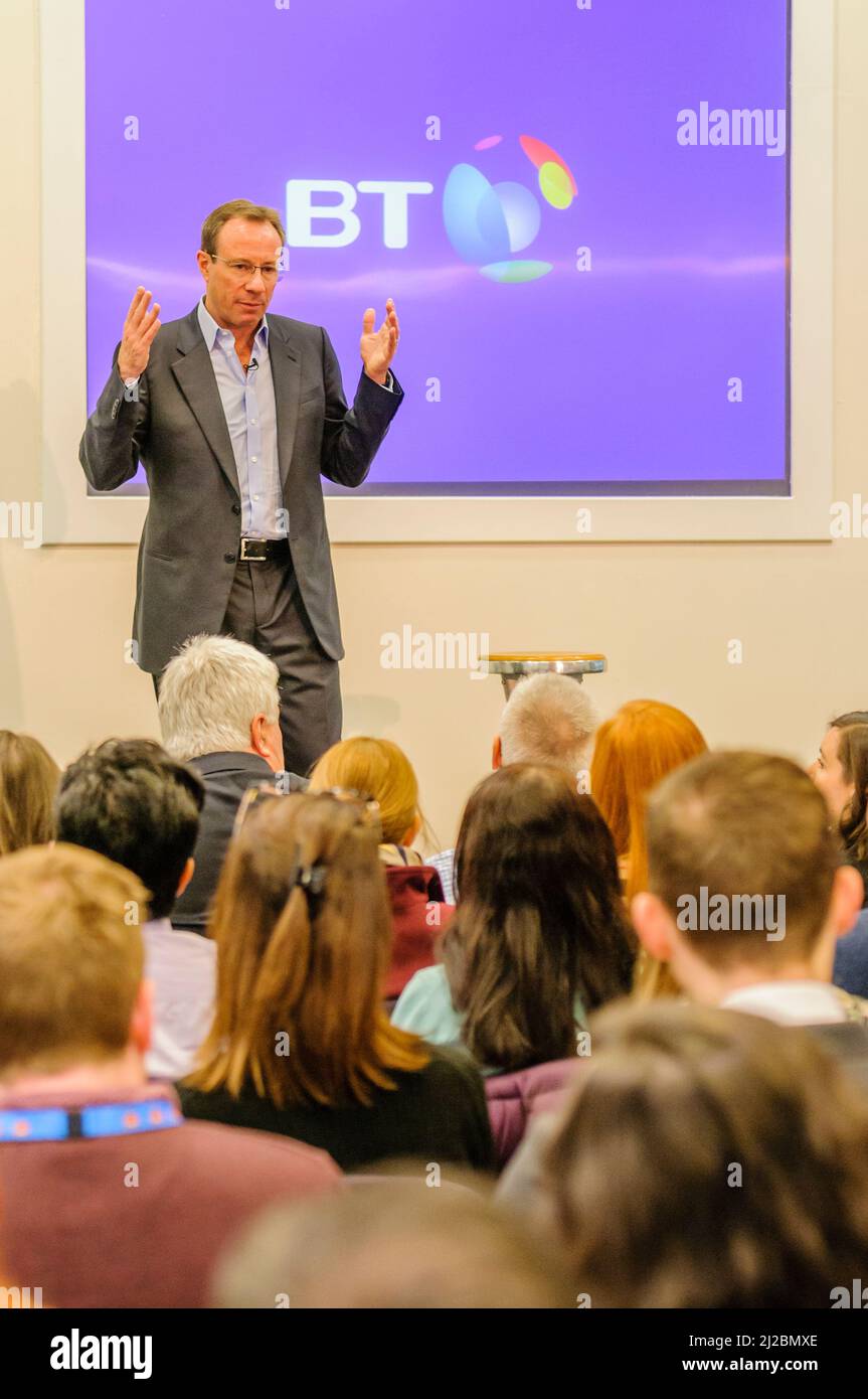 Philip Jansen gives a presentation on the future of the company during his Belfast Visit, 28/02/2019 Stock Photo