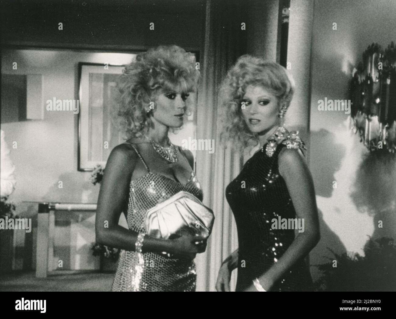 American film actresses Julie and Audrey Landers in the TV series Love Boat, 1989 Stock Photo