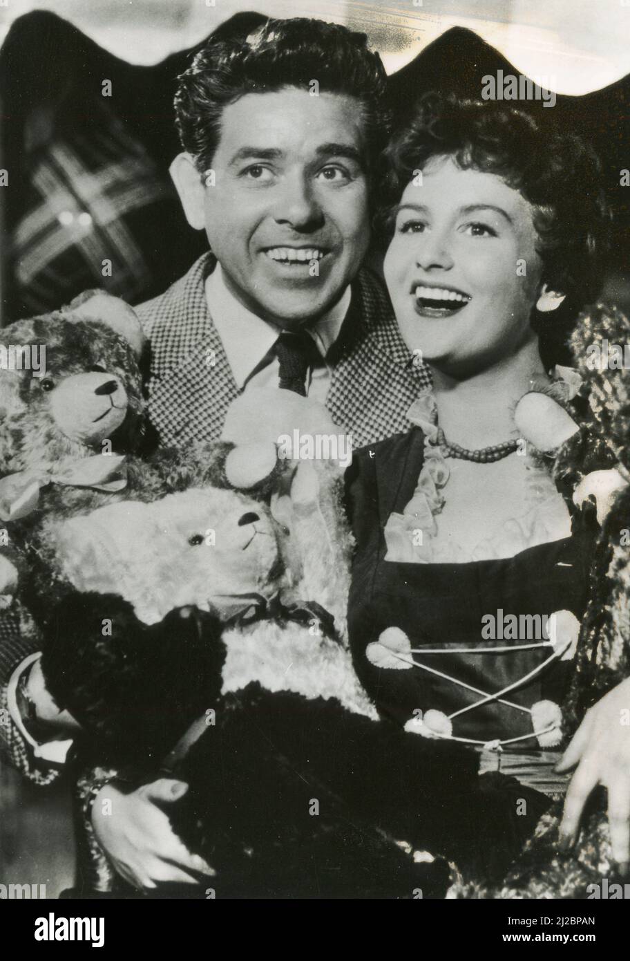 German actress Gretl Frohlich and actor Norbert Feldmaier in the movie Schutzenliesel, Germany 1954 Stock Photo