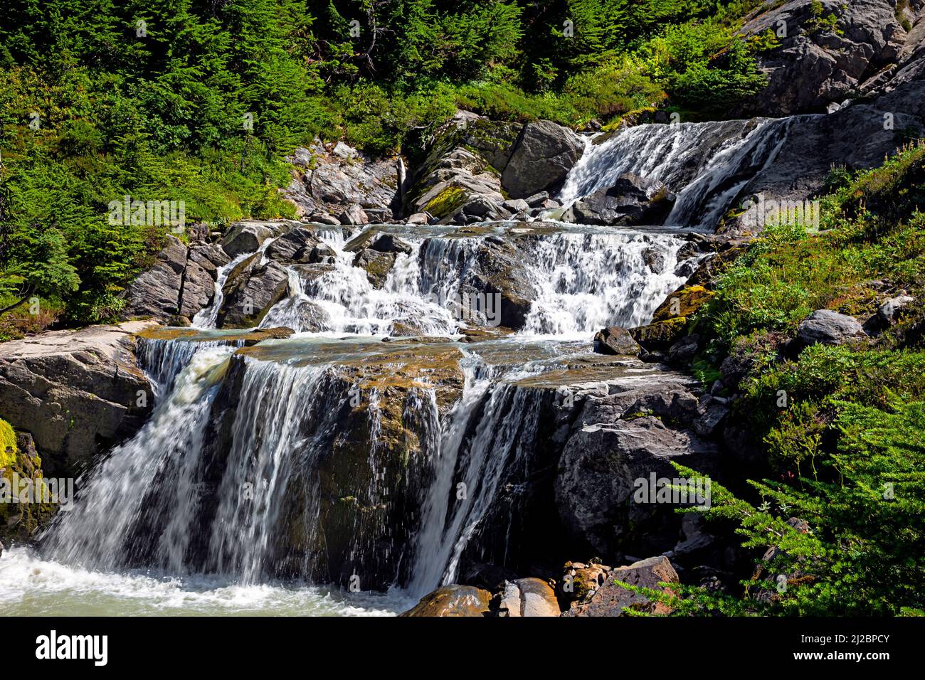 Chuck Rivers Below the white chuck glacier hi-res stock photography and images - Alamy