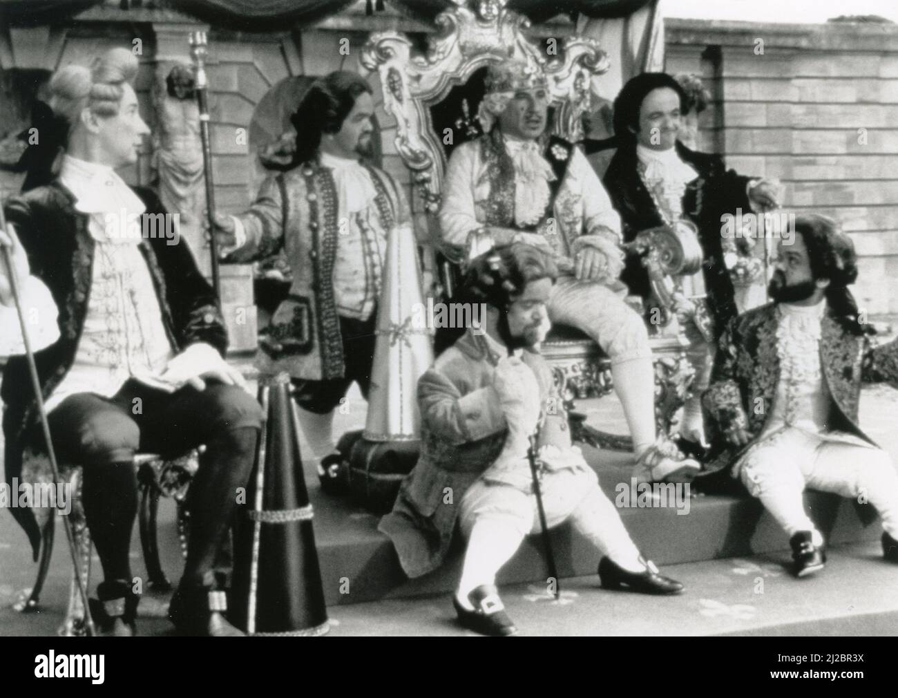 American actor and film director Mel Brooks and actor Harvey Korman