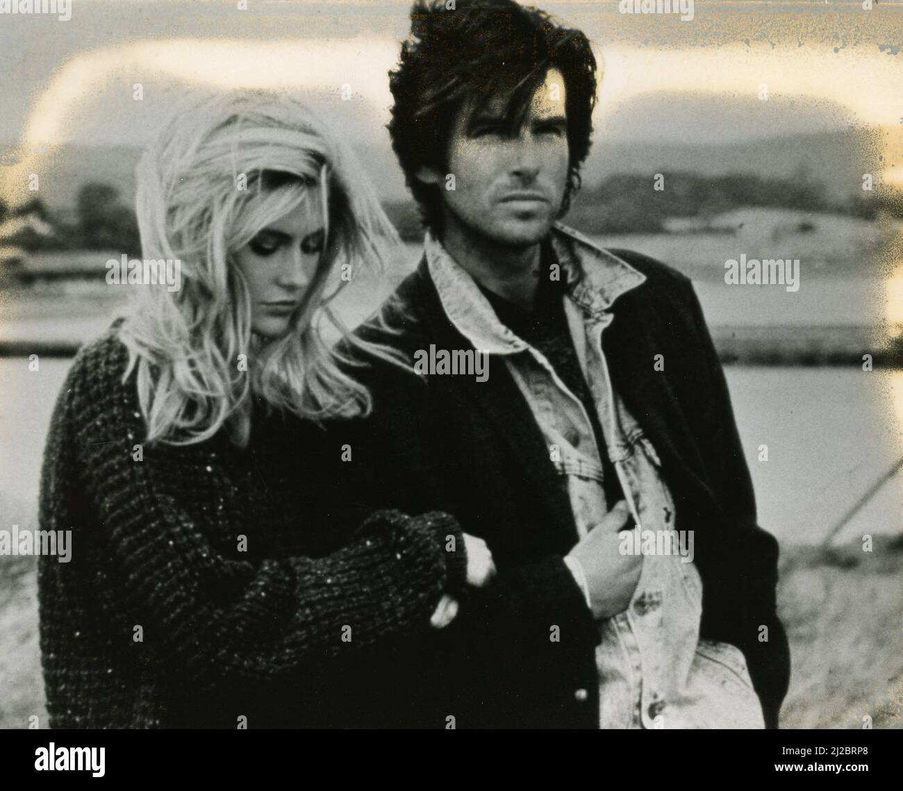 Irish actor Pierce Brosnan and actress Allison Doody in the movie