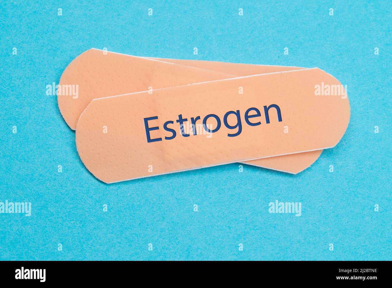 Estrogen Transdermal Patch. hormone therapy for women Stock Photo Alamy