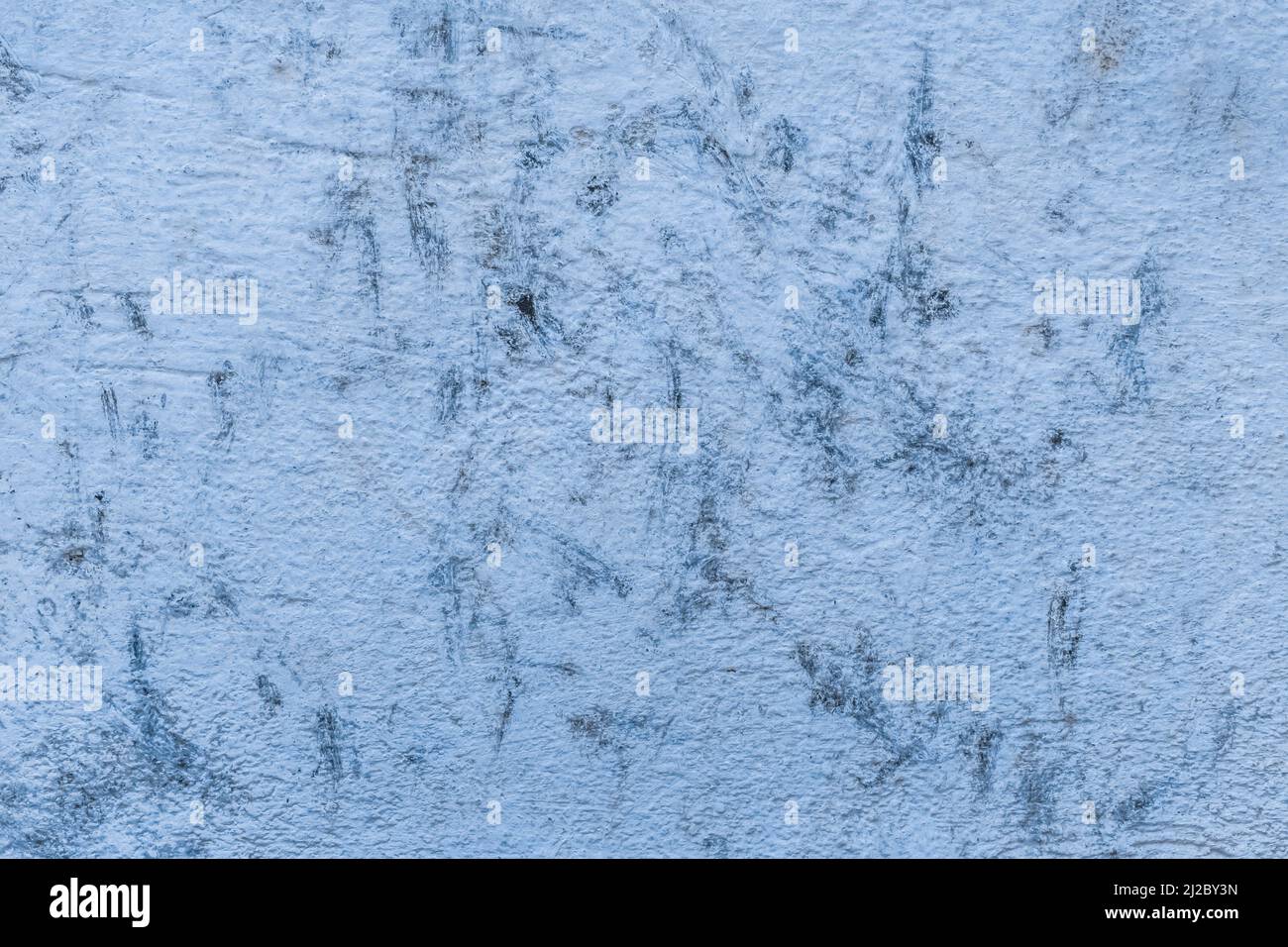 Old concrete wall worn cement background with abstract paint blue rough ...