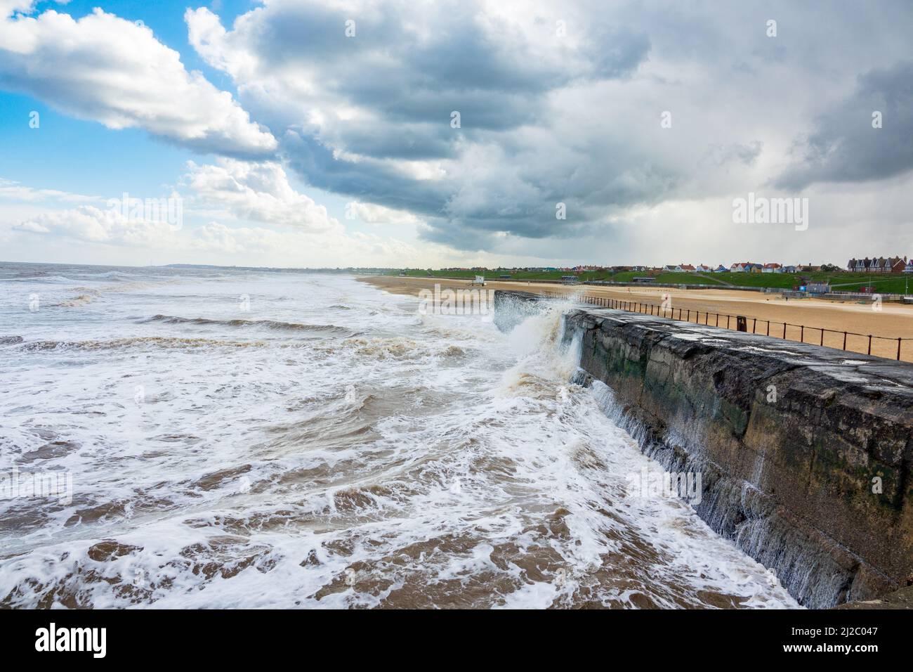 Gorleston Beach, sea wall Stock Photo Alamy