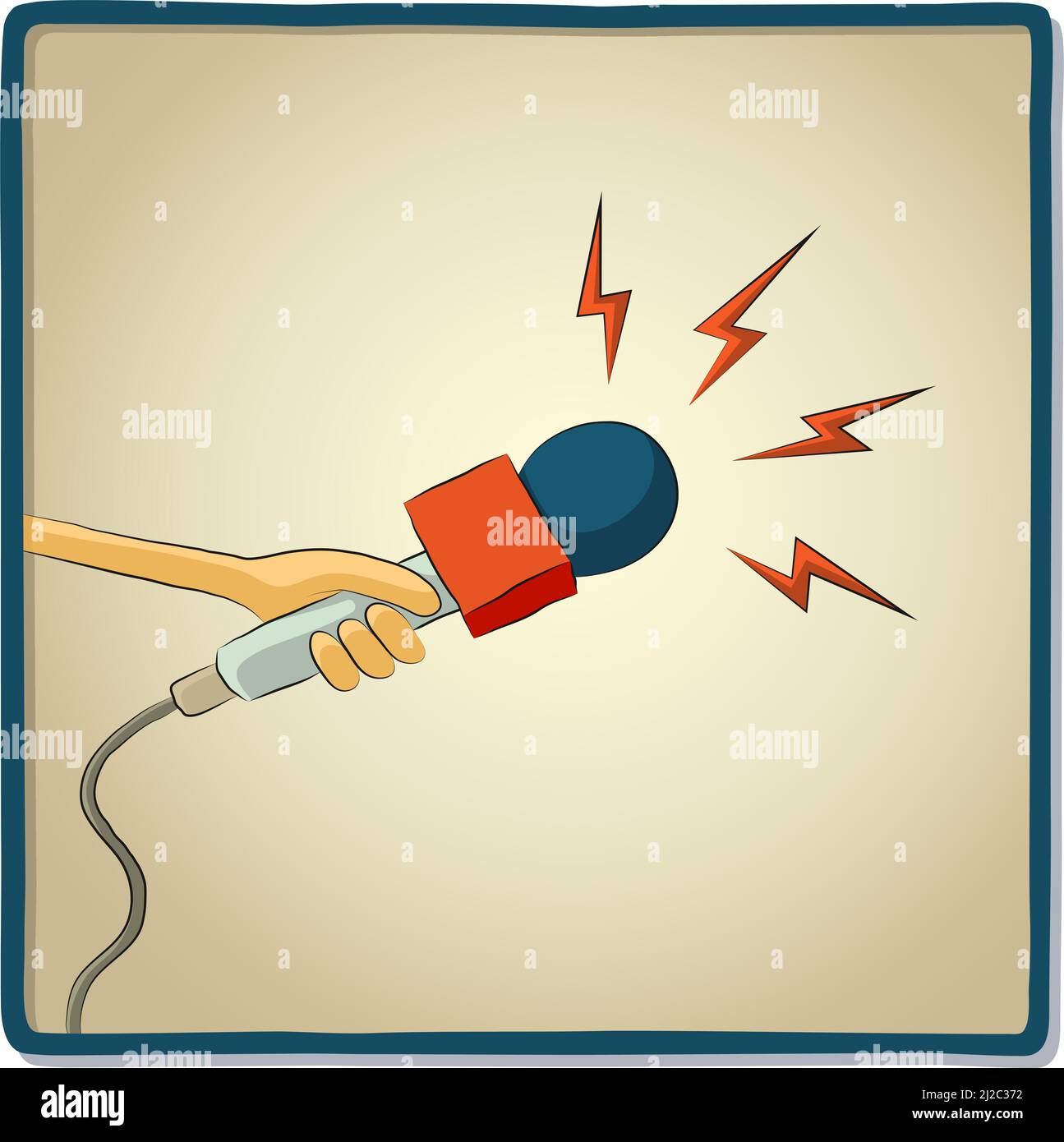 Vector illustration of a microphone Stock Vector Image & Art - Alamy