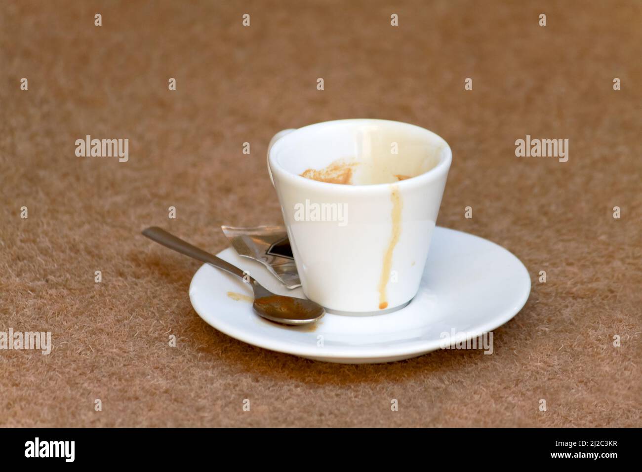 Dirty Coffee Cup Stock Photo Alamy