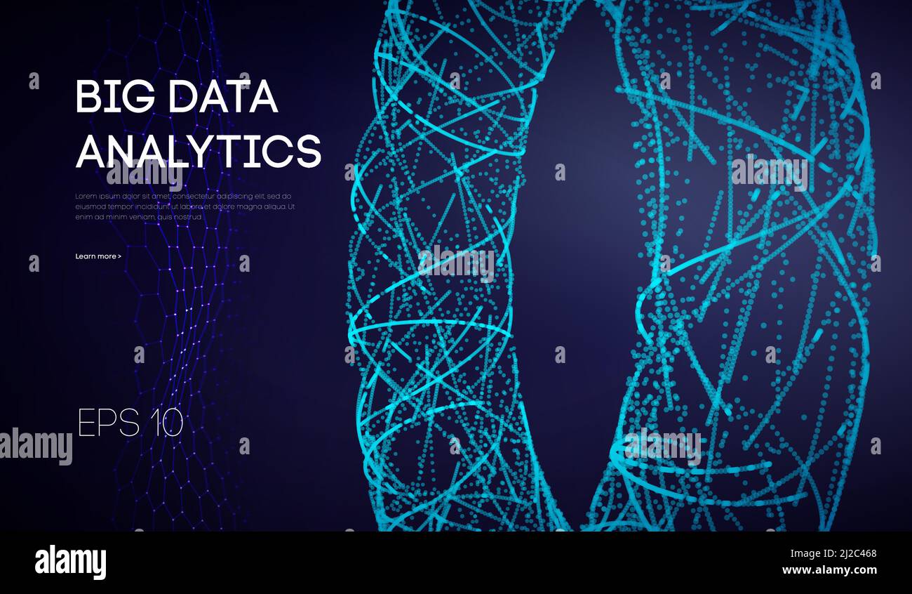 Big data network information background. analytics and computer technology. Business