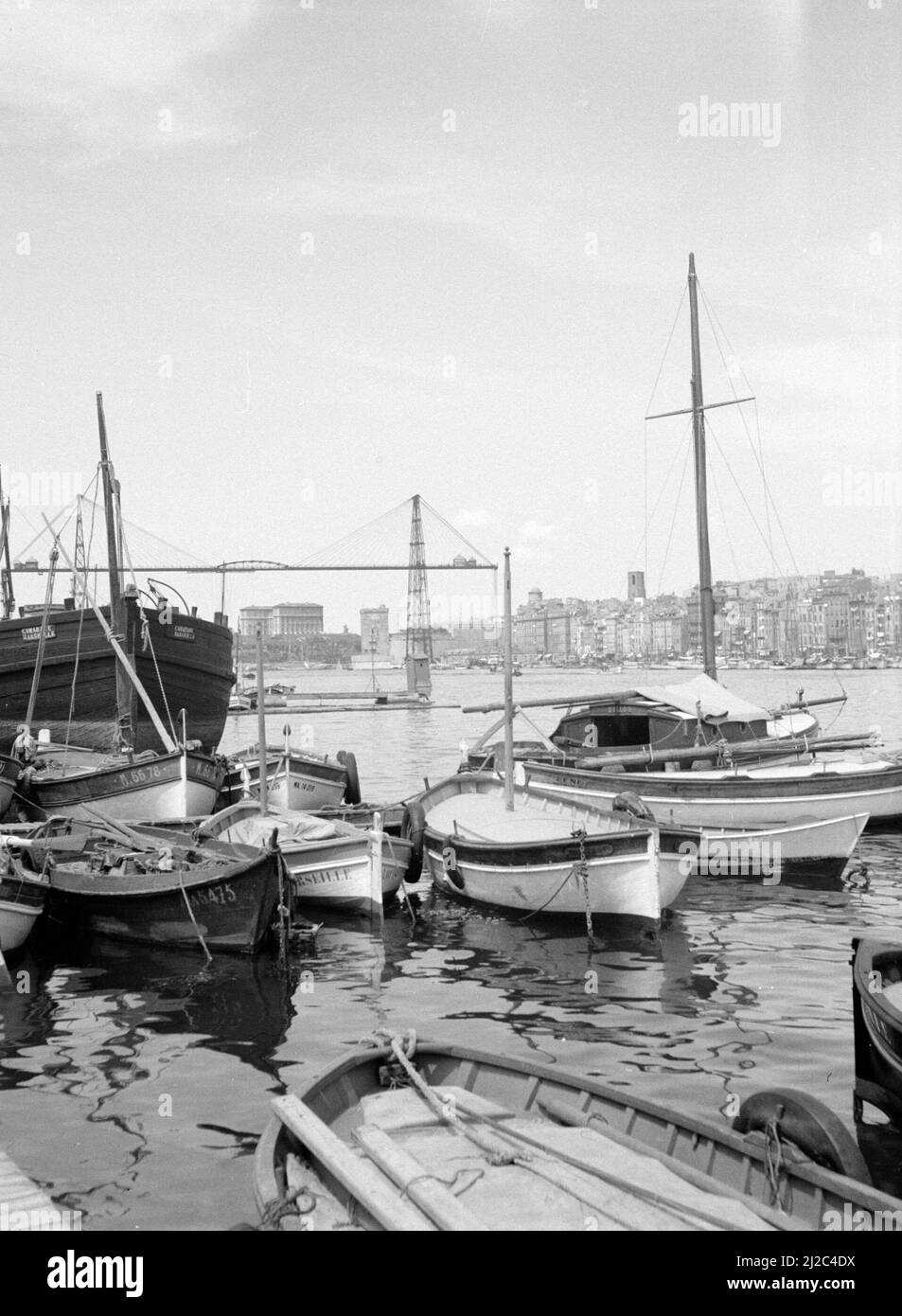 The Port of Marseille ca: 1935 Stock Photo - Alamy