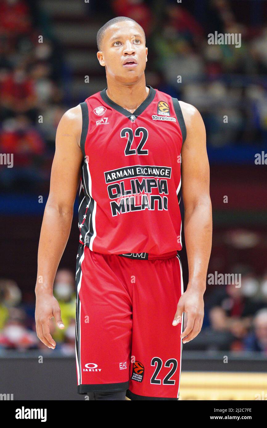 Mediolanum Forum, Milan, Italy, March 31, 2022, Devon Hall (AX Armani