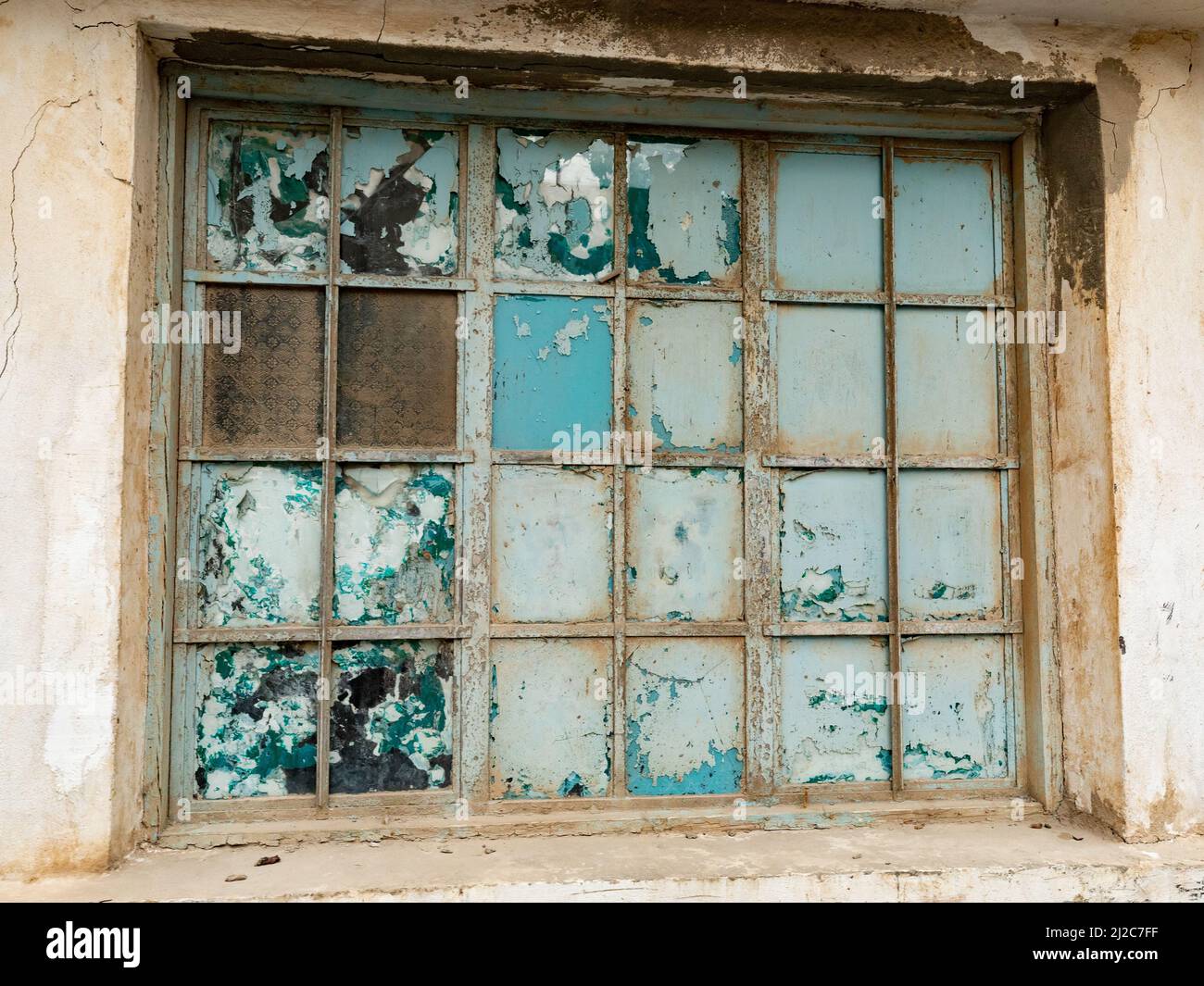 The Traditional Bahraini Doors and Windows in Bahrain Stock Photo