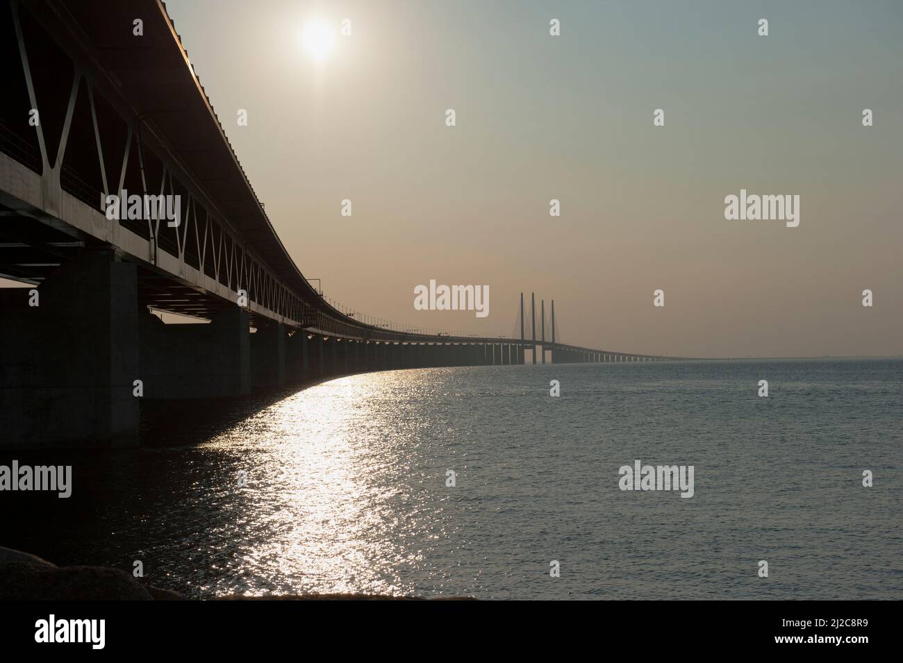 The bridge between Sweden and Denmark Stock Photo - Alamy