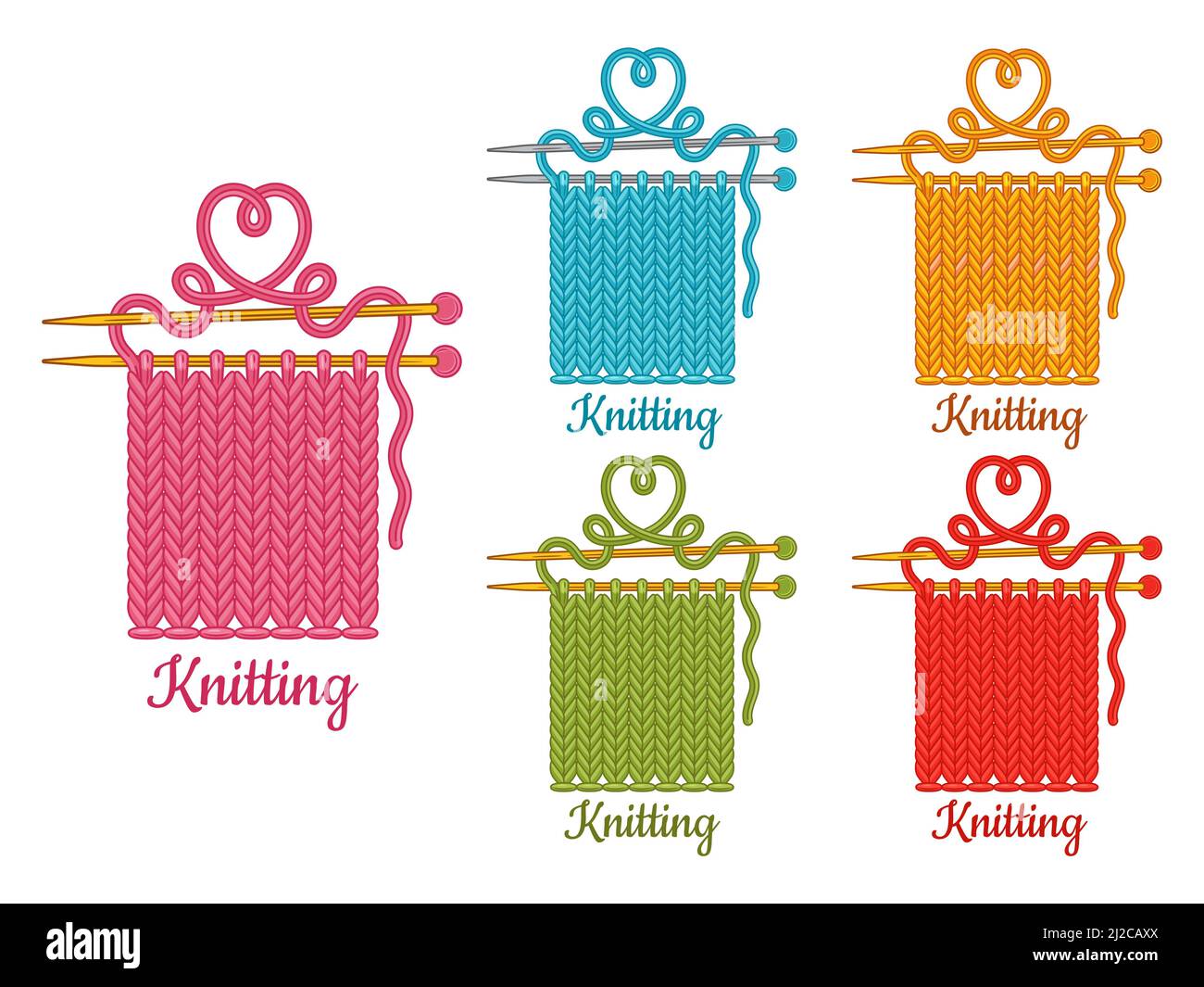 Knit from yarn Stock Vector Images Alamy