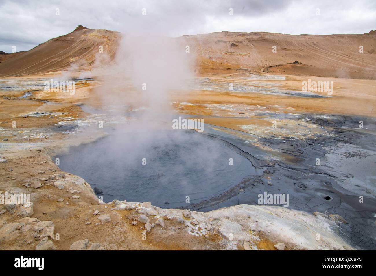 Myvatn geothermal area Stock Photo