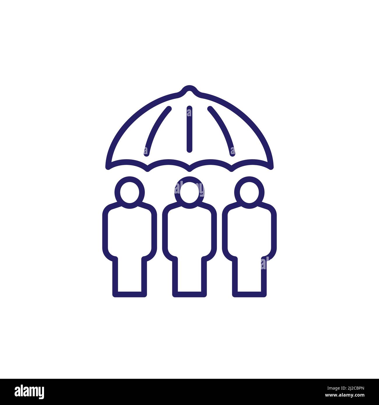 Life insurance outline icon Stock Vector Images - Alamy