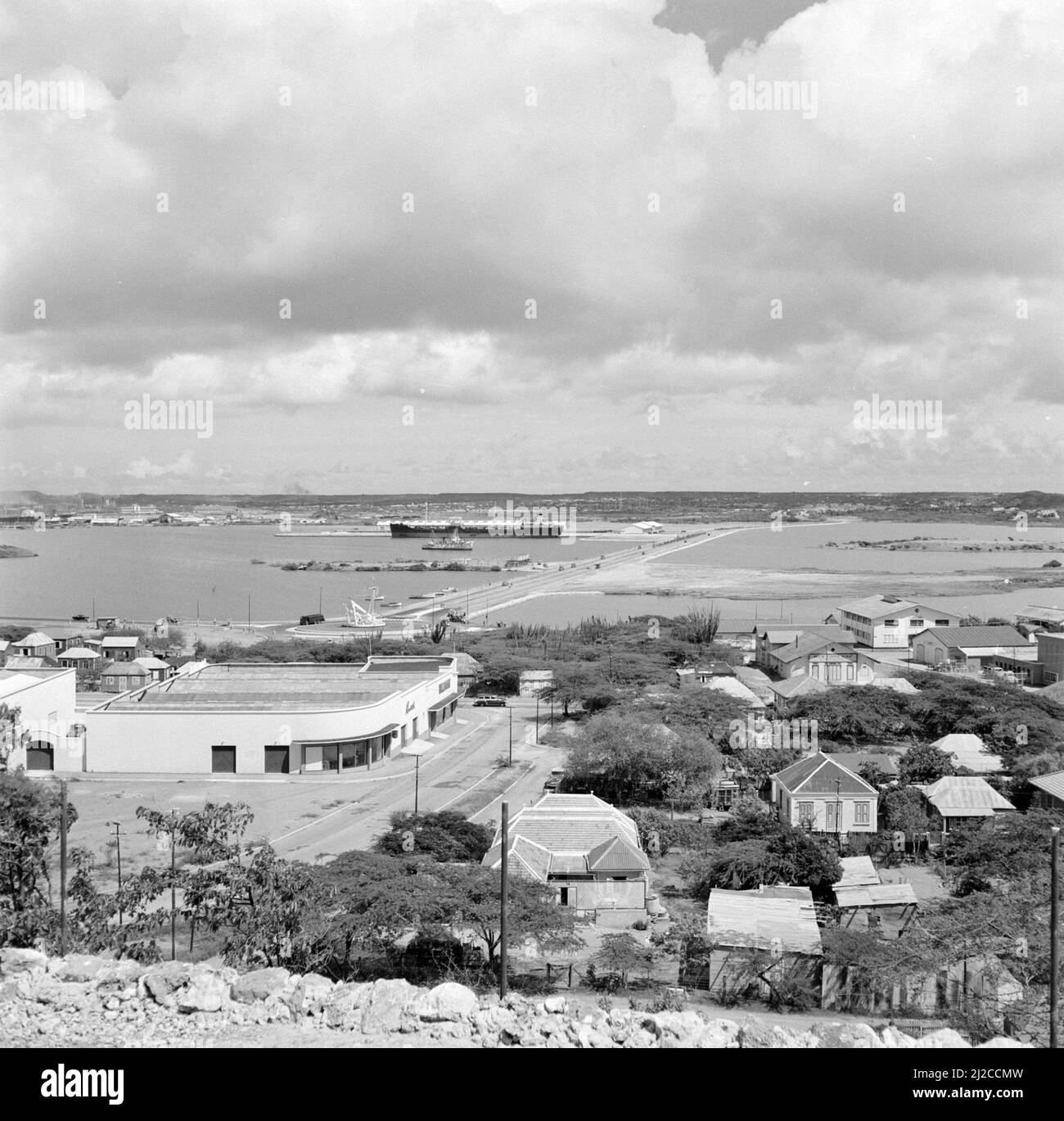 Julianadorp on the Schottegat in Curacao ca. October 1955 Stock Photo Alamy