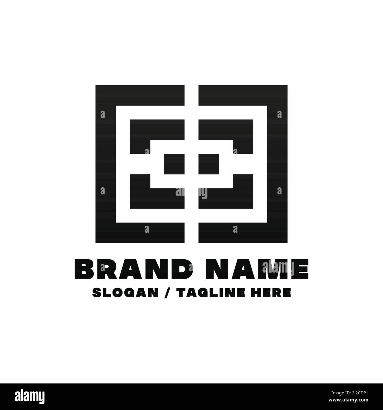 Letter CE logo design template. Editable, resizable, EPS 10, vector illustration. Stock Vector