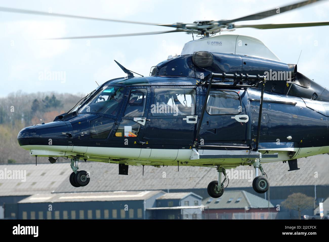 Army Air Corps AS 365 Dauphin helicopter flown by 658 Squadron based at