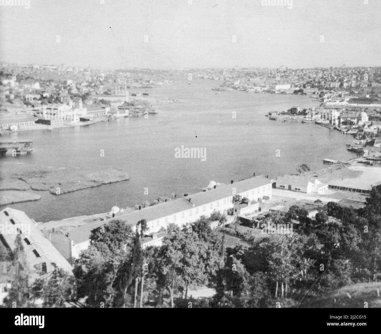 The Golden Horn in Istanbul ca. 1930s-1950s Stock Photo