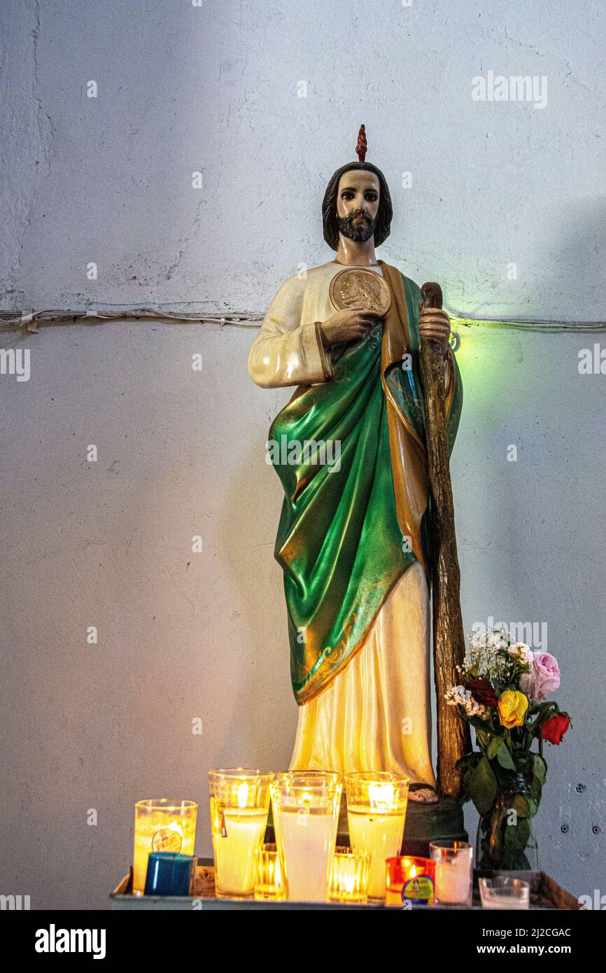 Holy figure son of god son of man wearing robe hires stock photography