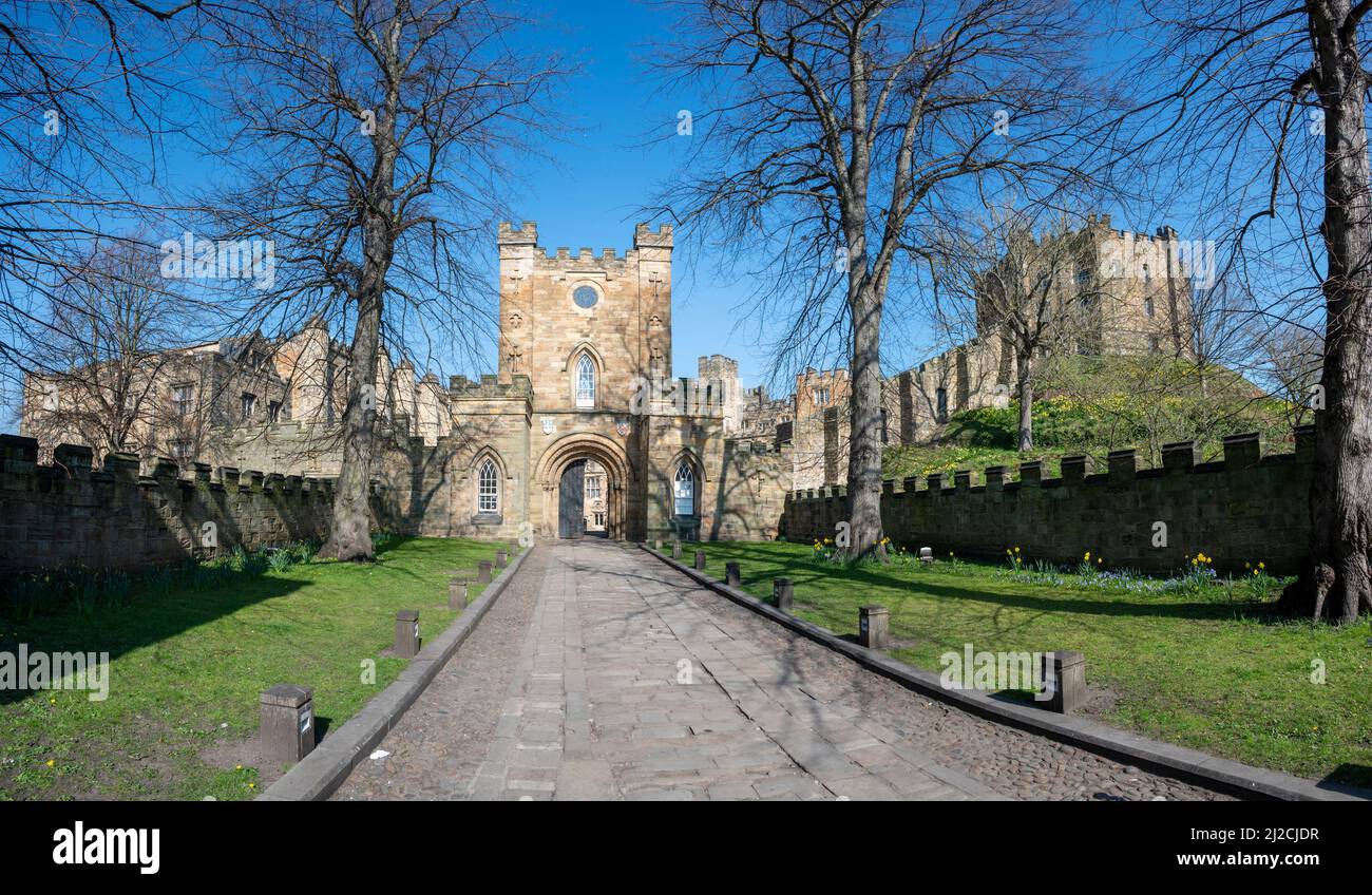 This is the famous 11th century Norman Durham Castle Fortress that ...