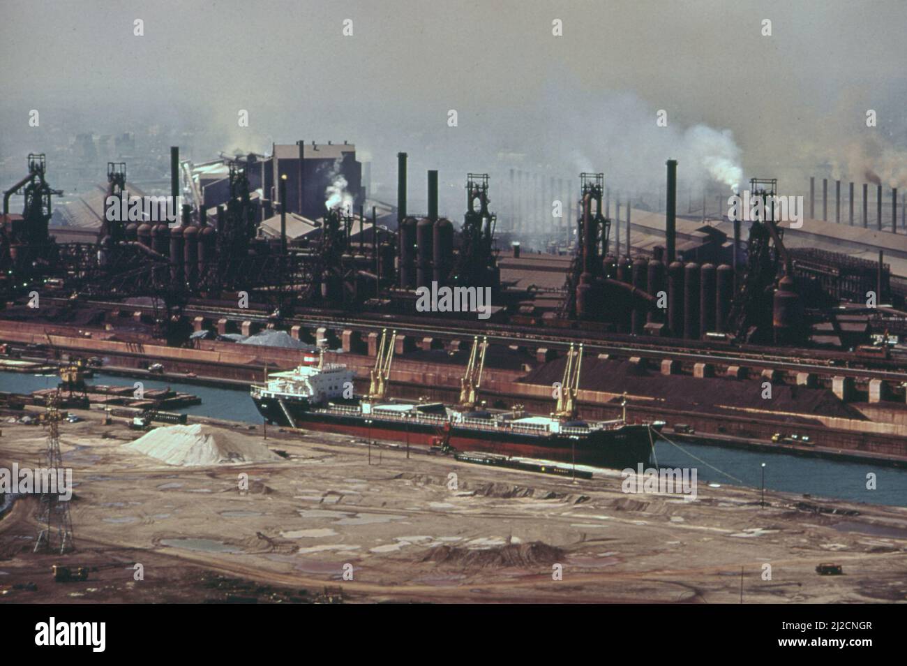 Republic Steel plant in East Chicago  ca.  1973 Stock Photo