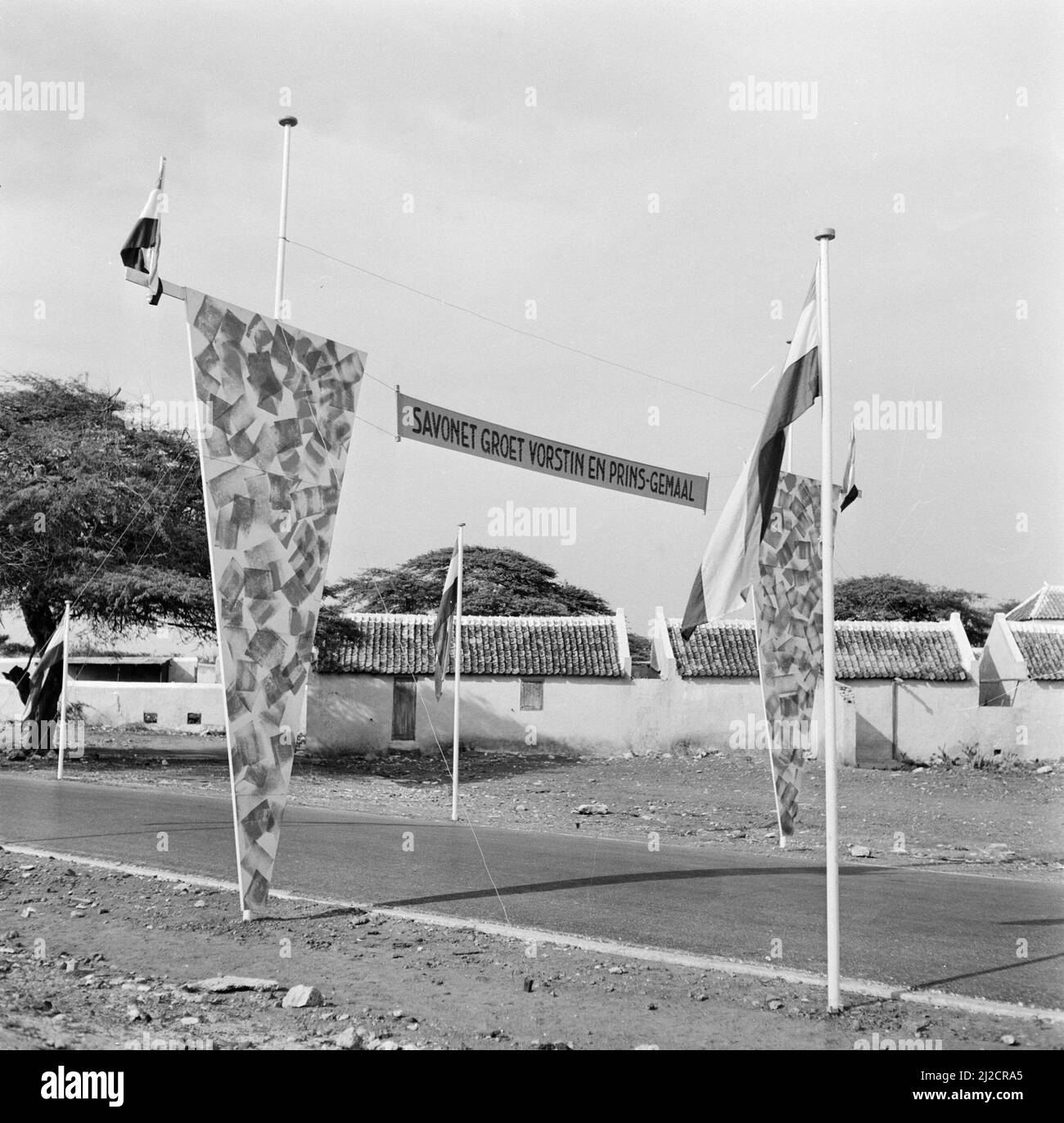 Decoration at Country house Savonet on Curacao ca: October 1955 Stock Photo