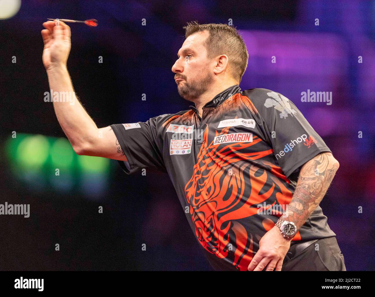 31st March 2022 ; Utilita Arena, Birmingham, England PDC Darts