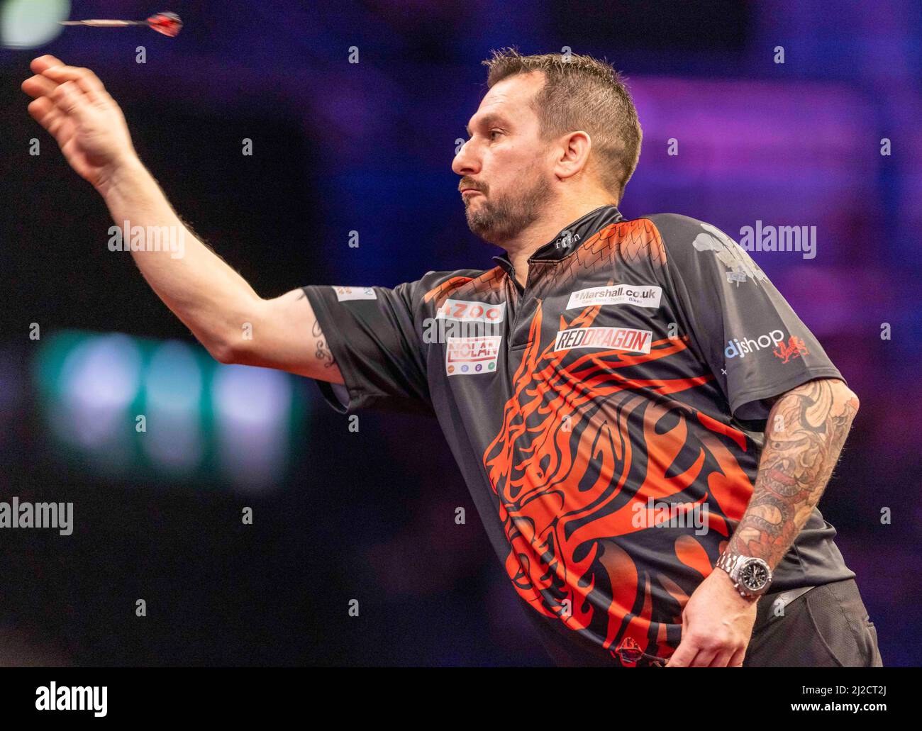 31st March 2022 ; Utilita Arena, Birmingham, England PDC Darts