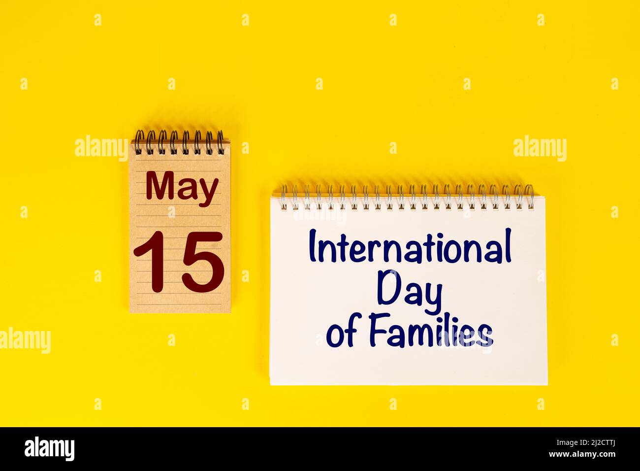 The celebration of the  International Day of Families the May 15 Stock Photo