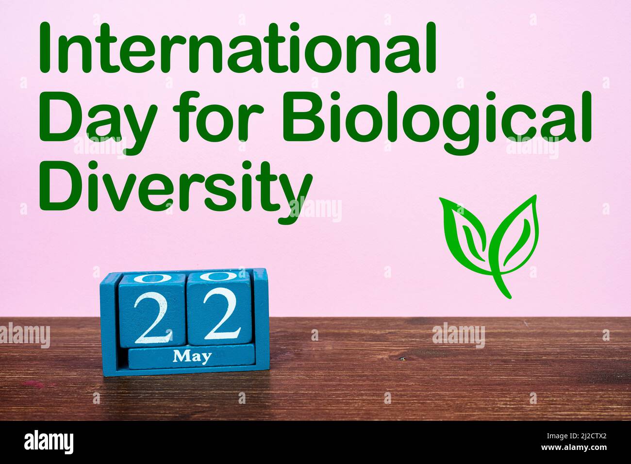 The celebration of the  International Day for Biological Diversity the May 22 Stock Photo