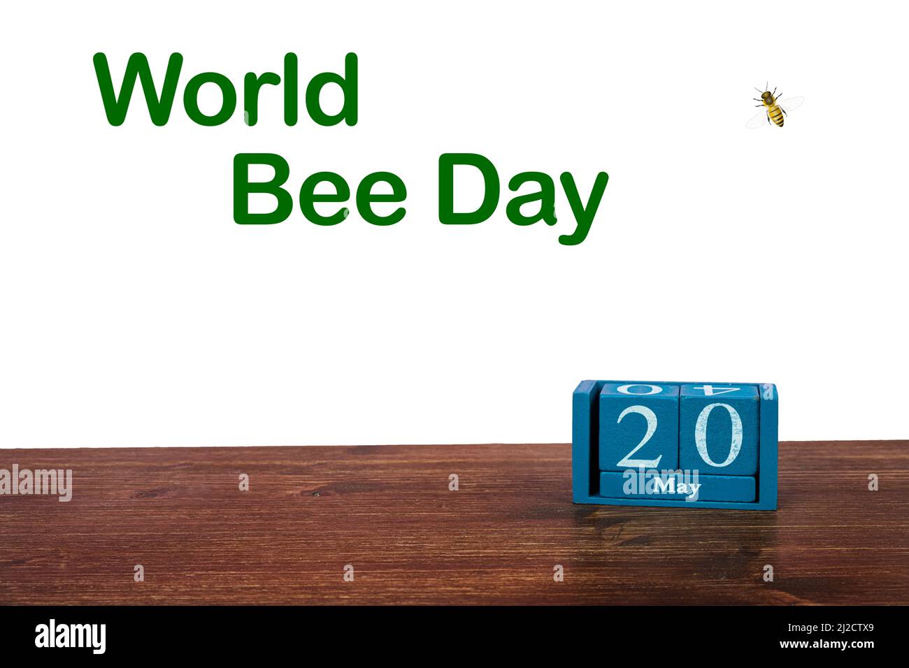 The celebration of the  World Bee Day the May 20 Stock Photo
