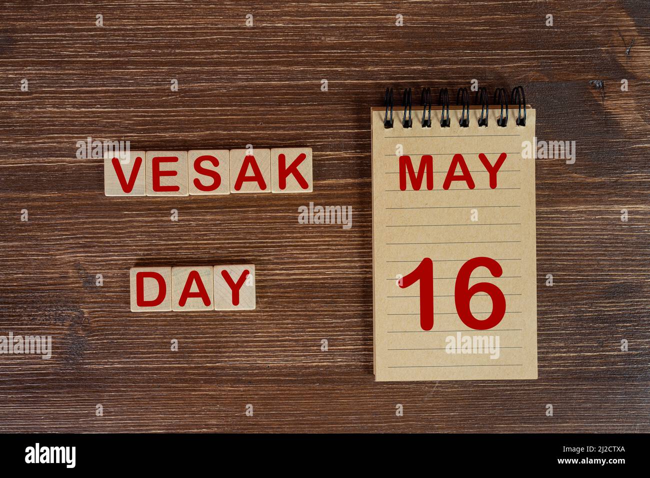 The celebration of the  Vesak Day the May 16 Stock Photo