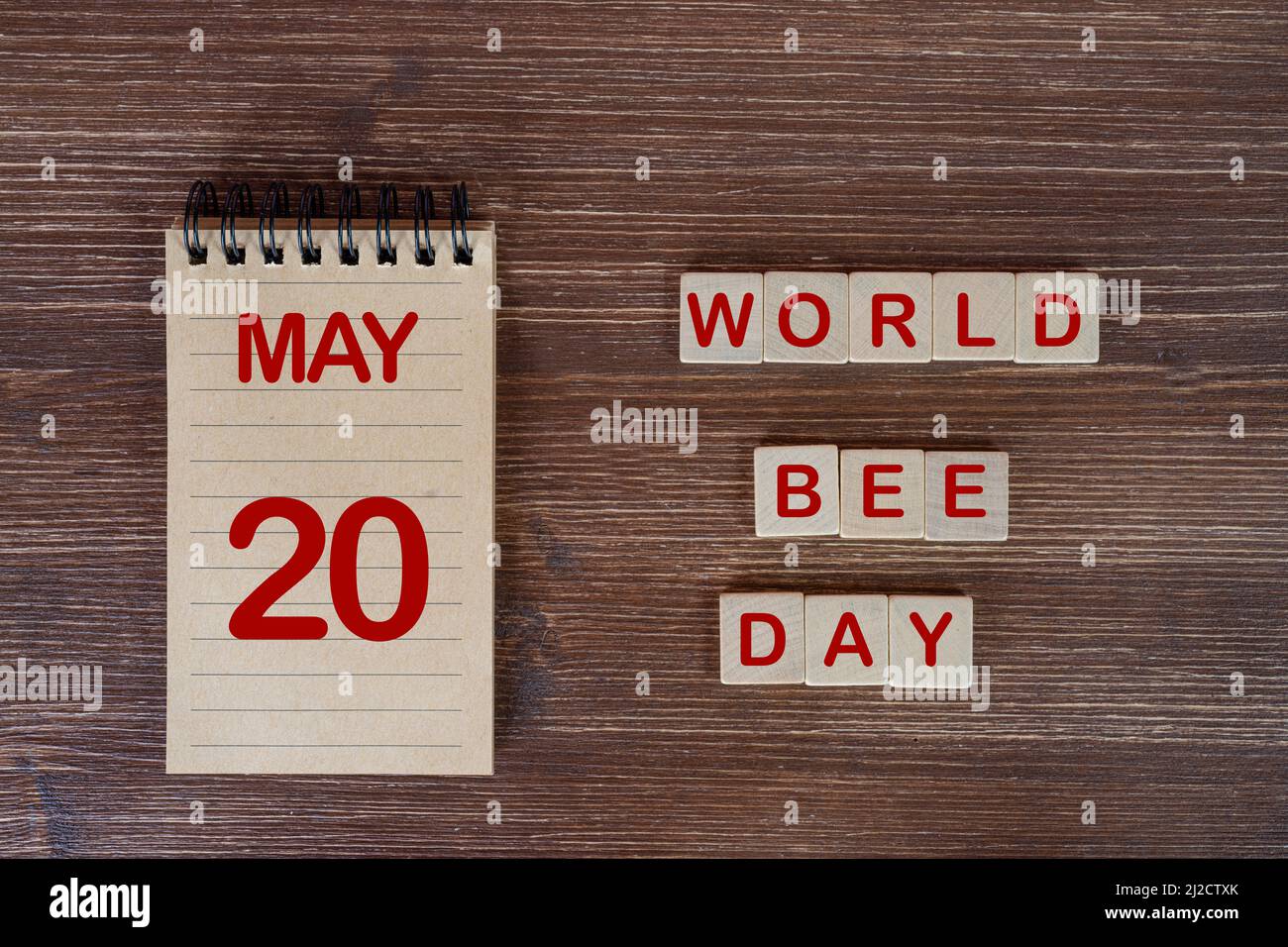 The celebration of the  World Bee Day the May 20 Stock Photo