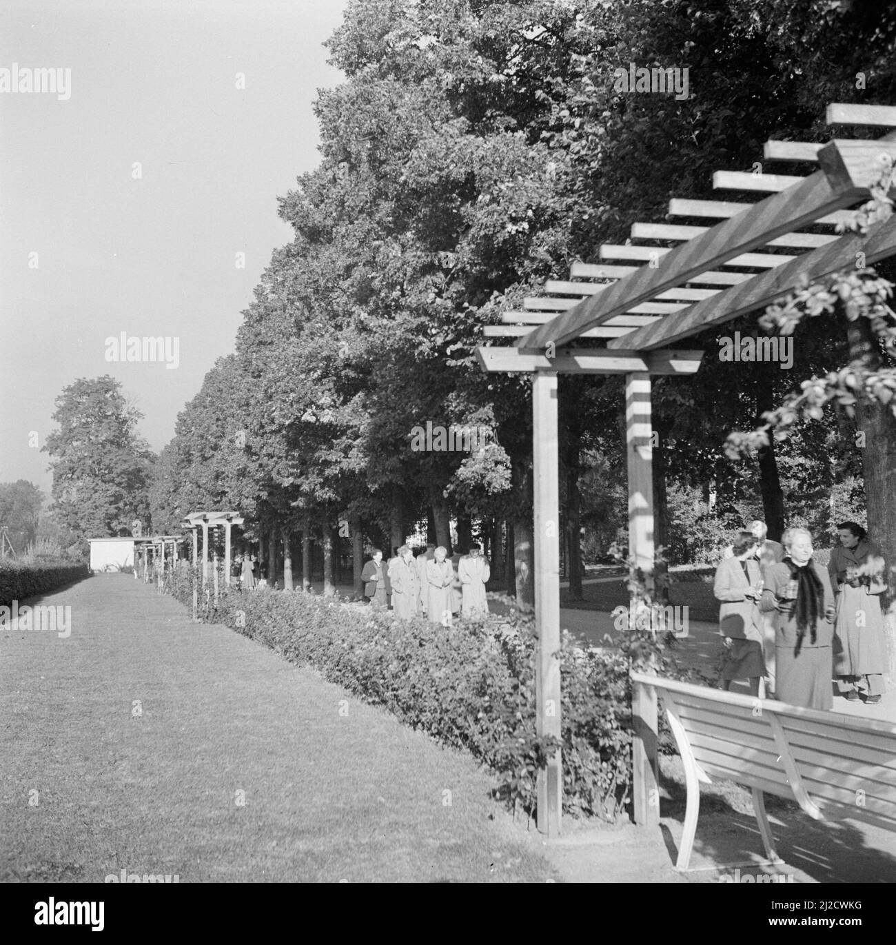 Bad Mergentheim's Kurpark ca September 1953 Stock Photo Alamy