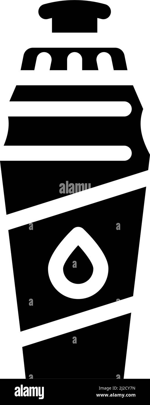 water drink bottle glyph icon vector illustration Stock Vector Image ...