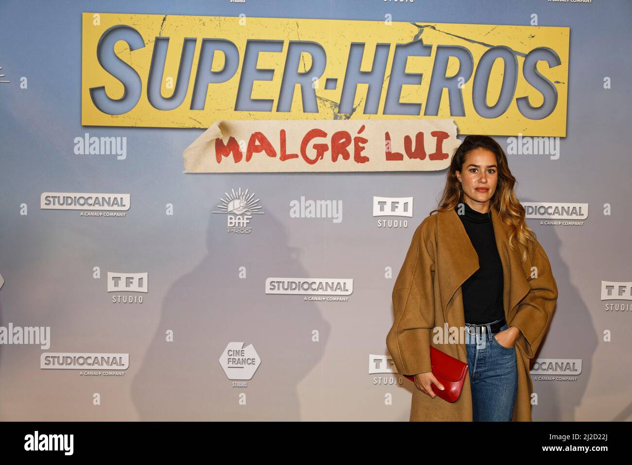 Paris, France. 31st Jan, 2022,   Alice David attending the Super Heros Malgre Lui Premiere on January 31 2022 at the Grand Rex Stock Photo