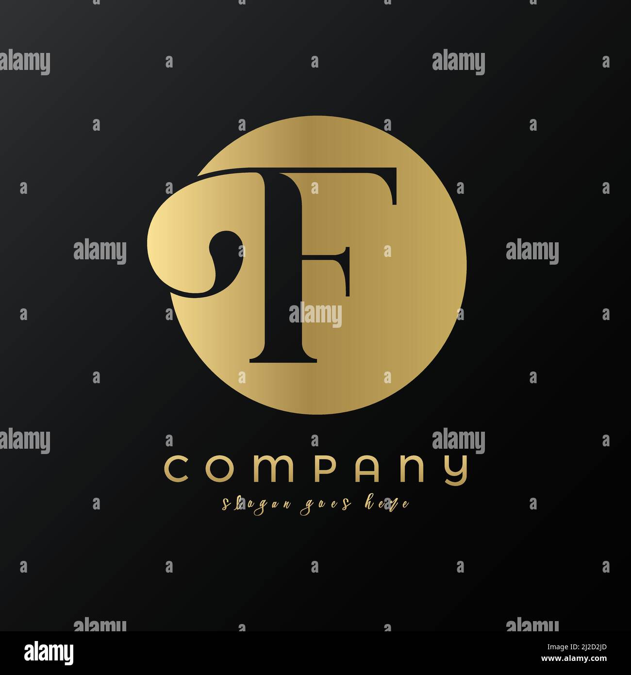 Premium minimal f logo hi-res stock photography and images - Alamy